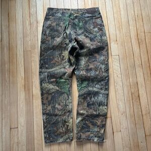 Wrangler Pro Gear Realtree Camo Pants Mens 36x32 Faded Hunting Hiking Y2K